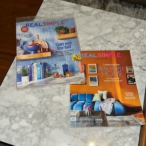 Real simple magazine set of 2 Sept 2024 and Oct 2024